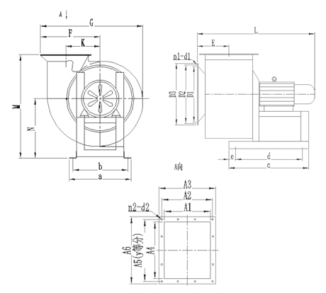 11-62系列(A式)多翼式低噪声离心通风机